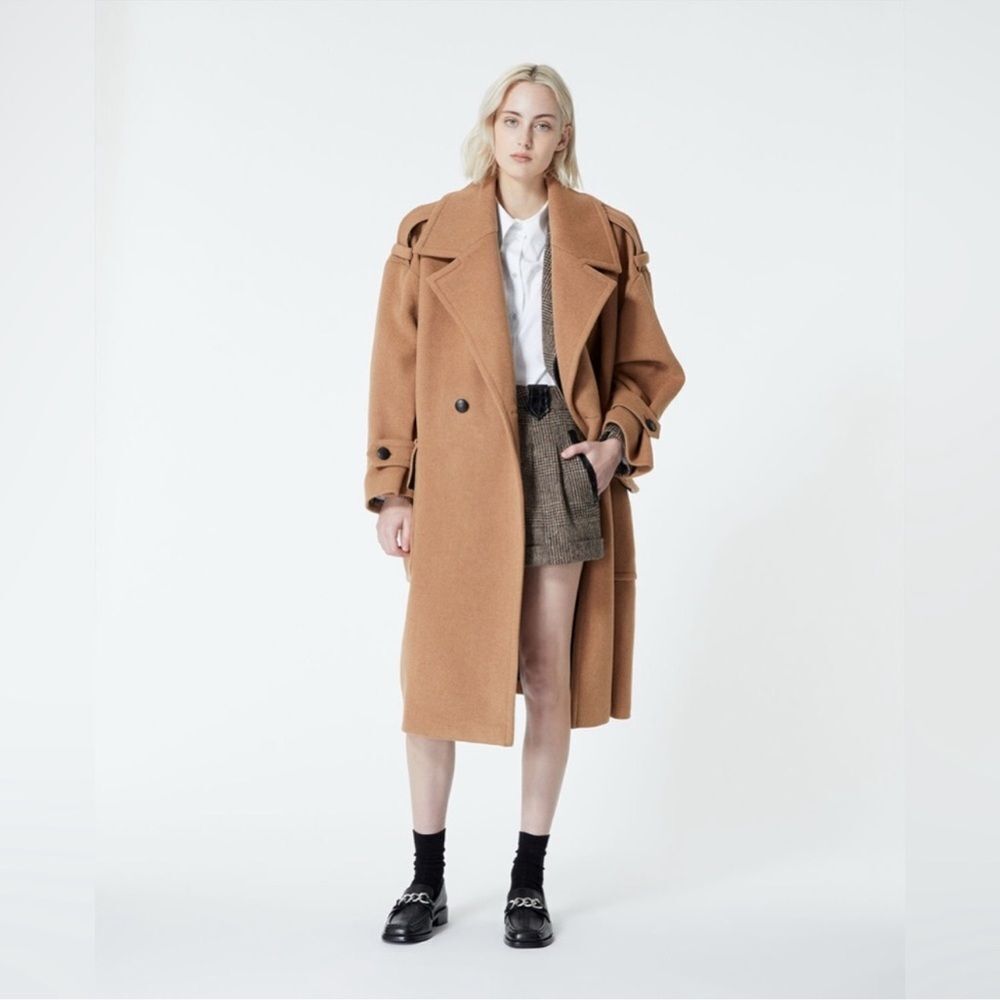 $825 The Kooples "Chill Out" Wool Trench Coat NWT